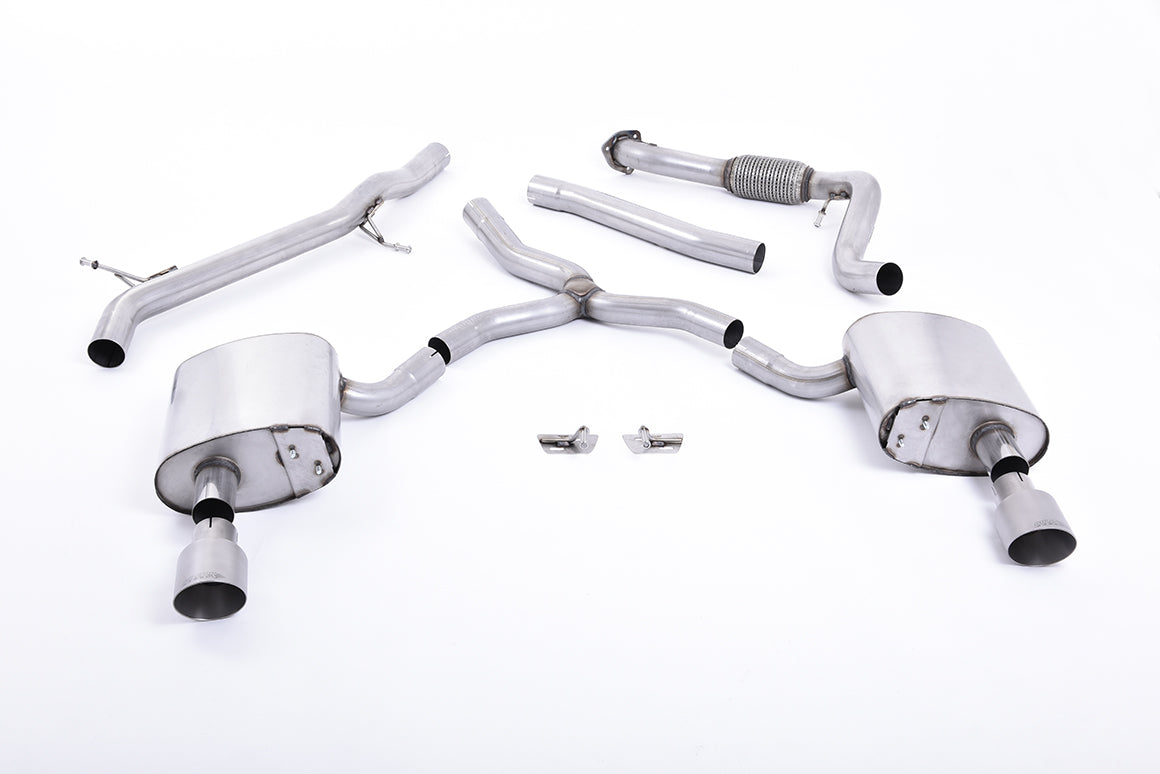 Audi A4 2.0 TFSI B9 Quattro Saloon & Avant (Non-GPF Models Inc Mild Hybrid & Without Brace Bars) Exhaust System (Without Brace Bars) – view 4